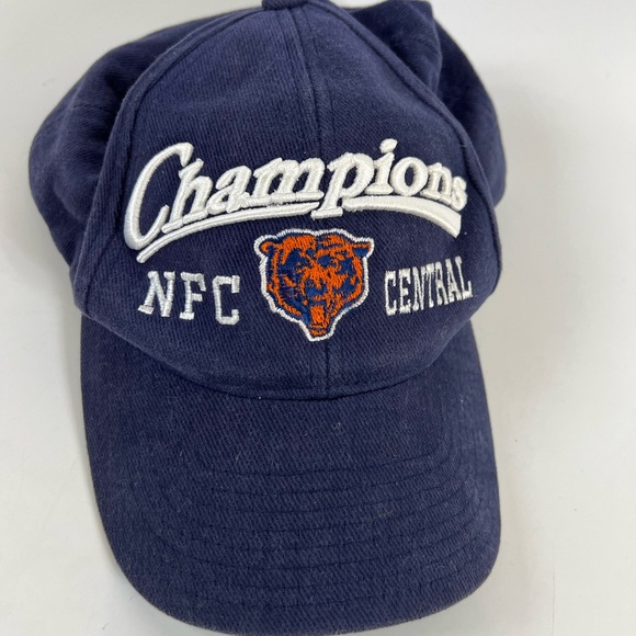 Vintage 2001 Chicago Bears Champions Hat Logo Athletic Snap back - Picture 5 of 10